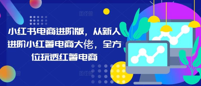 小红书电商进阶版，从新人进阶小红薯电商大佬，全方位玩透红薯电商-一鸣资源网