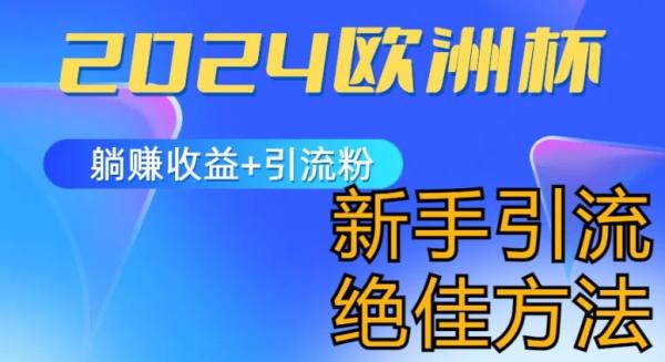 2024欧洲杯风口的玩法及实现收益躺赚+引流粉丝的方法，新手小白绝佳项目【揭秘】-一鸣资源网