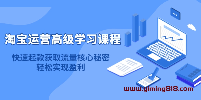 淘宝运营高级学习课程：快速获取流量核心秘密，轻松实现盈利！-一鸣资源网